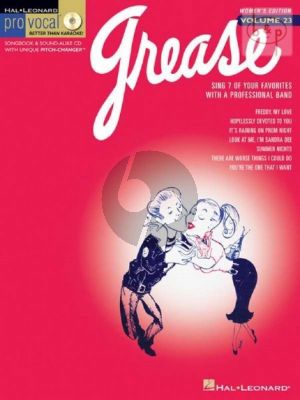 Grease Pro Vocal Women's Ed. Vol.23 Book with Cd
