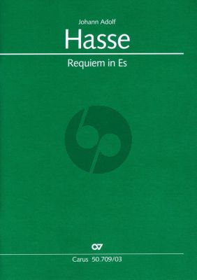 Hasse Requiem Es (1763/64) fur SAATTB Soli, SATB Chor und Orchester Klavierauszug
