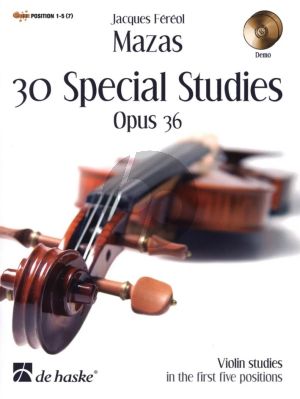 Mazas 30 Etudes Speciales Op.36 (Pos.1 - 5) - Book with Demo Cd (Edited by Gunther Van Rompaey) (interm. grade 4 - 5)