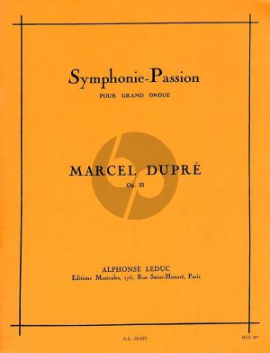 Dupre Symphonie-Passion Opus 23 Orgue