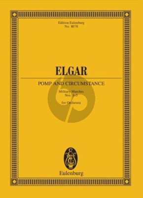 Elgar Pomp and Circumstance Marches 1 - 5 Orchestra (Study Score) (Eulenburg)