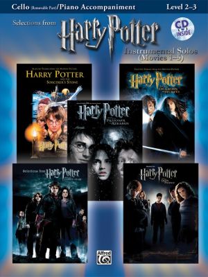 Harry Potter Instrumental Solos (Movies 1 - 5) (Level 2 - 3) (Violoncello with Piano Accomp.) (Bk-MP3 Cd)