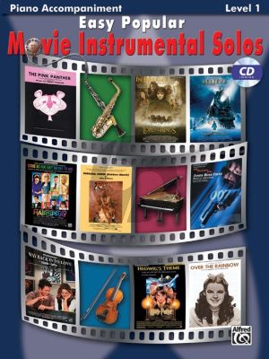 Easy Popular Movie Instrumental Solos Piano Accompaniment (Bk-Cd) (Bill Galliford)