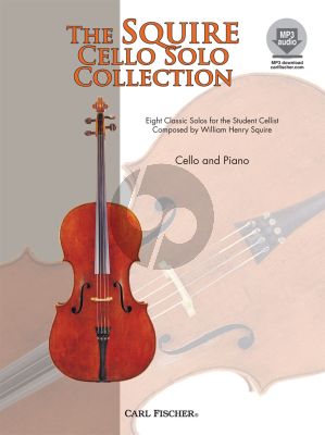 Squire Cello Solo Collection 8 Classic Solos Violoncello-Piano Book with Audio Online