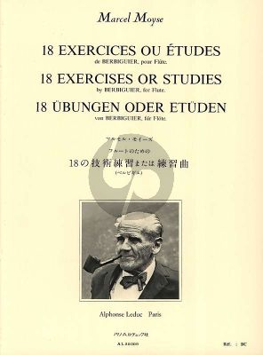 Berbiquier 18 Exercises pour Flute (Marcel Moyse)