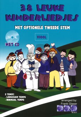 Glaser 38 leuke Kinderliedjes Viool (met opt. 2e Stem) (Bk-Cd)