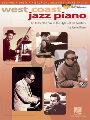 Rizzo West Coast Jazz Piano (Lessons-Music-Historical Analysis) (Bk-Cd)