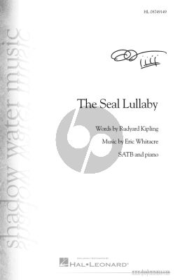 Whitacre The Seal Lullaby SATB-Piano