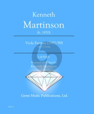 Martinson Viola Fantasy (1987 / 99) 12 Violas Score - Parts (Prepared and Edited by Kenneth Martinson) (Urtext)