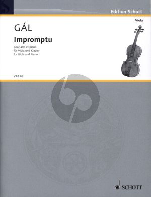 Gal Impromptu (1940) fur Viola und Klavier (Herausgeber Julia Muller-Runte)