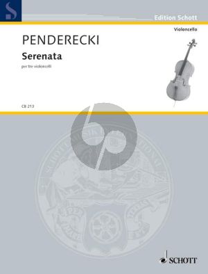 Penderecki Serenata 3 Violoncellos (Score/Parts)