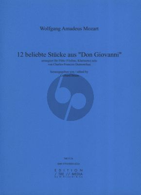 Mozart 12 Beliebte Stucke aus Don Giovanni Flöte oder Violine (Klarinette)