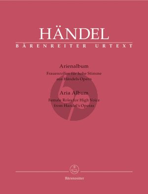 Handel Aria Album from Handel's Operas Female Roles for High Voice (ital.) (edited by Donald Burrows)