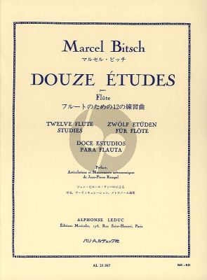 Bitsch 12 Etudes Flute