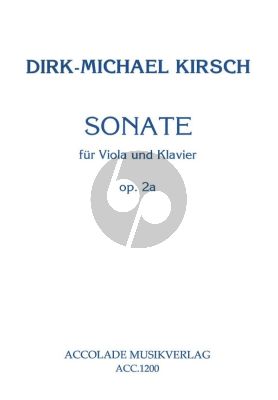 Kirsch Sonate Op.2a Viola-Klavier