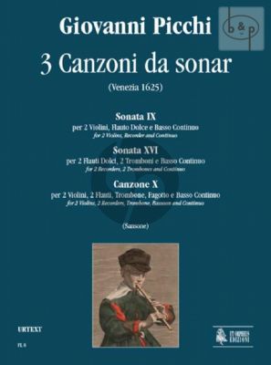 3 Canzoni da Sonar (Venezia 1625) (Recorder-Violin-Trombone-Bassoon-Bc)