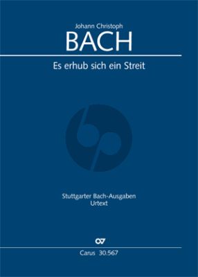 Bach Es erhub sich ein Streit Chor mit Instrumente (Partitur) (Dietrich Krüger)
