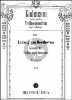 Cadenzas to Beethoven's Violin Concerto Op.61 D-major Vol.1