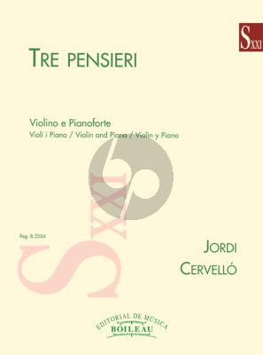 3 Pensieri Violin and Piano