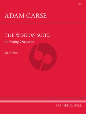 Carse The Winton Suite for String Orchestra Set of Parts (With String 4-4-3-3-2)