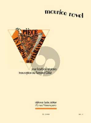 Ravel Piece en forme de Habanera Hautbois et Piano (Gillet Hautbois et transcription Cor Anglais par G.A.Leduc)