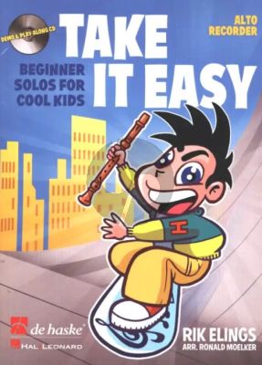 Elings Take it Easy - Beginner Solos for Cool Kids for Treble Recorder (Bk-Cd)