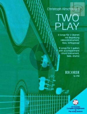 Two Play for 2 Guitars with accomp. of Bass-Drums (8 Songs)