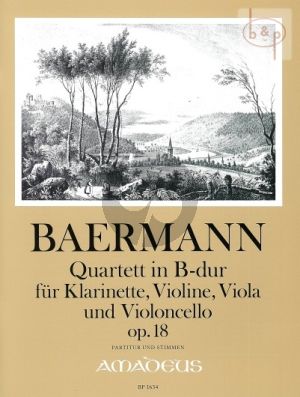 Quartet B-flat major Op.18 (Clar.[Bb]-Vi.-Va.- Vc.)