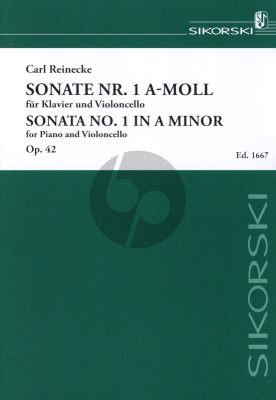 Reinecke Sonate No.1 Op.42 a-moll Violoncello und Klavier (Edwin Koch)