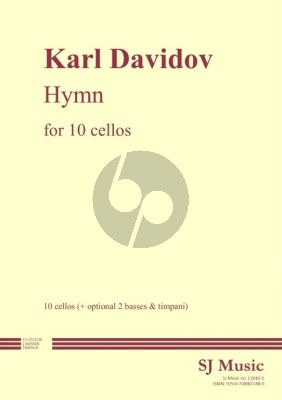 Davidoff Hymn for 10 Cellos (with opt. 2 Basses and Timps) (Score/Parts)