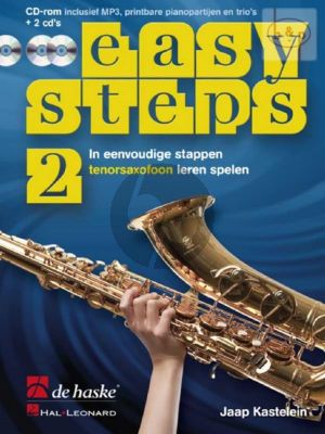 Easy Steps Vol.2 Tenorsaxofoon Book with CdRom and 2 Cd's