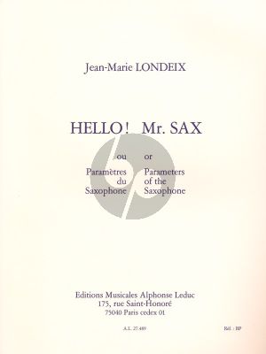 Hello! Mr.Sax (Parametres du Saxophone)