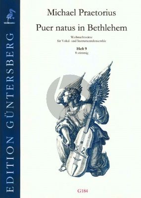 Praetorius Puer natus in Bethlehem - Christmas Settings for Vocal and Instrumental Ensemble Vol.9 (8 Part) (Score/Parts) (edited by von Zadow)