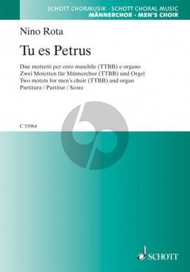 Rota Tu es Petrus (2 Motets) TTBB-Organ (lat.)