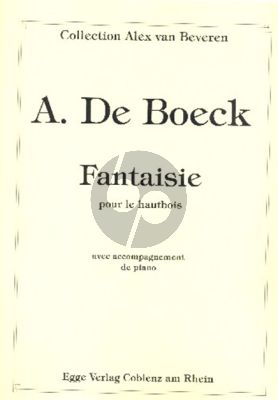 Boeck Fantaisie pour Hautbois et Piano