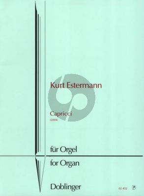 Estermann Capricci (2004) fur Orgel