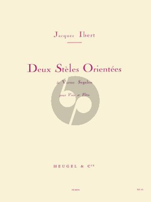 Ibert 2 Steles Orientees Medium Voice and Flute