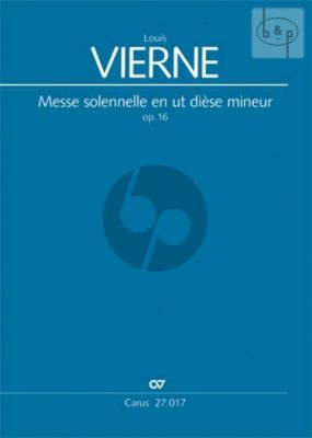 Messe solenelle C-sharp minor Op. 16 SATB- 2 Organs Score