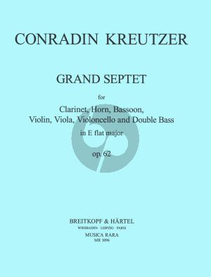 Kreutzer Grand Septet Op.62 E-flat major Clar.-Hrn.-Bsn.-Vi.-Va.-Vc.-Db.