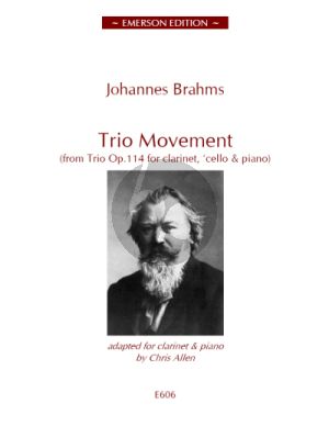 Brahms Trio Movement for Clarinet and Piano