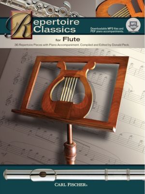 Album Repertoire Classics (36 Classic Solos) Flute-Piano Book with Audio Online (edited by Donald Peck)