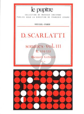 Scarlatti Sonates Vol.3 K.104-155 Clavier (Kenneth Gilbert) (Le Pupitre)
