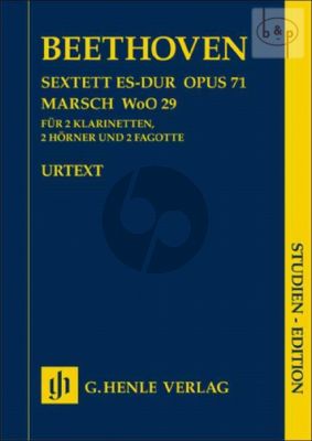 Sextett Es-dur Op.71 mit Marsch WoO 29 2 Clar. [Bb]- 2 Bassoons- 2 Horns [Eb/F]