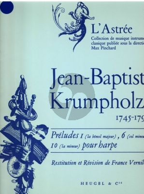 Krumpholtz Preludes Op. 2 No.1 - 6 - 10 Harpe (France Vernillat)