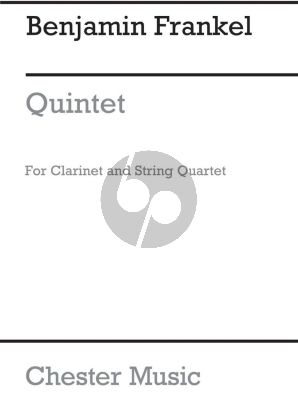 Frankel Quintet Op. 28 Clarinet and String Quartet (Score)