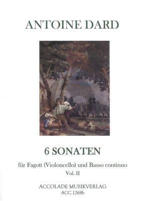 Dard 6 Sonaten Op.2 Vol.2fur Fagot [Violoncello] und Bc (mit Facsimilé) (Herausgeber Ricardo Rapoport - Continuo Pascal Dubreuil)