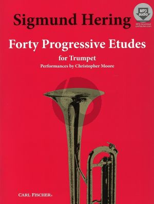 Hering 40 Progressive Etudes Trumpet (Bk-Audio Access Code)