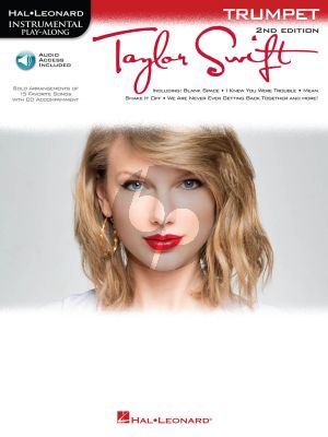 Taylor Swift Instrumental Play-Along for Trumpet (15 Favourites) (Hal Leonard Instrumental Play-Along) (Book with Audio online)