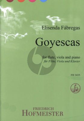 Fabregas Goyescas for Flute, Viola and Piano Score and Parts