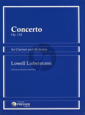 Liebermann Concerto Op.110 for Clarinet and Piano